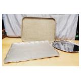 3 Large Vintage Trays