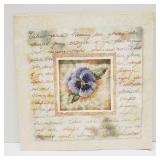 Hand Stitched 8' x 8' Pansy