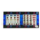 Vintage Slot machine Glass 9.5 x 19.5