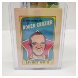 1971-72 O-Pee-Chee Hocky Booklet #5 Roger Crozzier