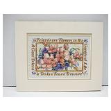 Vintage Hand Stitched Friends 8' x 10'