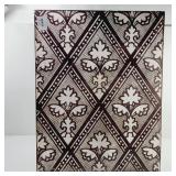 Antique Hand Painted Door Insert 1800's