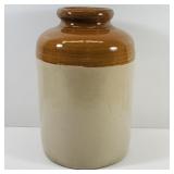 Two-tone Stoneware Storage Jar or Crock