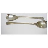 Silver Plate Salad Serving Utensils  Set