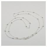Silver Chain Necklace Stamped 925 30'