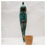 HUGE Mid-Century Pottery Parrot Wall Hanger BMP ?