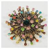Crystal Brooch