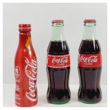 Lot of 3 Sports Collectible Coca Cola Coke Bottles