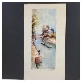 Vintage Print Paris 6' x 11' tall