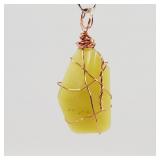 Hand wired Agate Pendant