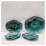 Blue Mountain Pottery BMP Lot of Drilled Plates