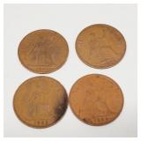 Large British Pennies 1960's
