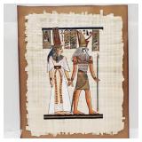 Egyptian Print on Papryus Paper 16 x 20'