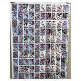 1992 Uncut Sheet of Hockey Cards Russia