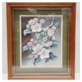 3 Dimensional Floral Picture Framed 13 x 15