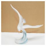 1960's Hollohaza Hungary Porcelain Seagull Figurin