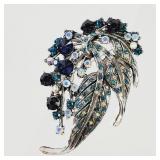 Large Crystal Brooch
