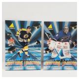 2 1996 Pinnacle Hockey Cards Czerkawaski & Carrey