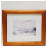Framed Snow Scene 10 x 12