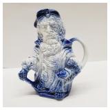 Flow Blue Toby Mug Pitcher Shylock Made England