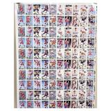 1992 Uncut Sheet of Hockey Cards