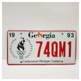 Vintage Georgia 1993 License Plate