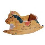 Vintage Hand made Child's Rocking Horse Folk Art