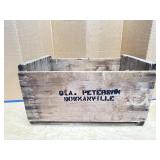 Antique G.A Peterson Bomanville Wooden Crate