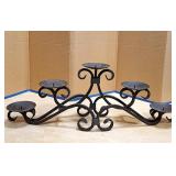 28' Long Wrought Iron Candle Holder
