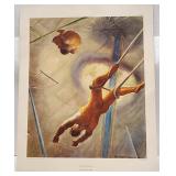 1939 Vintage Print of  The Flying Codonas 17' x 22