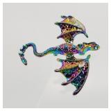 Iridescent Dragon Brooch