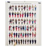 Late 1800's ï¿½tat Major Officiers & Marine Print