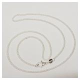 Silver Chain Necklace Stamped 925 20'