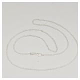 Silver Chain Necklace Stamped 925 22'