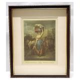 Framed Cries of London Print Scarlet Strawberrys