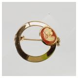 Vintage Cameo  Brooch