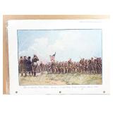 1918 PRINT U.S Troops in France