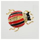 Striped Insect  Brooch