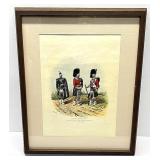 Framed Print Seaforth Highlanders by R Simkin