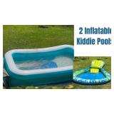 2 Inflatable Kiddie Pools