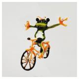 Enamel Frog Brooch