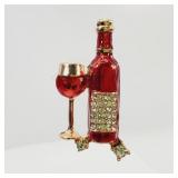 Wine Bottle Brooch