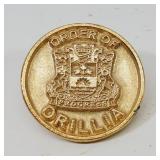 Vintage Order of Orillia Lapel Collar Pin