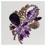 Large Purple Brooch