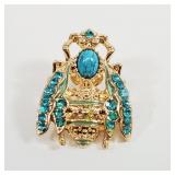 Turquoise Stones Insect Pin