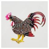 Fancy Rooster Brooch