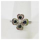 Mystic Rainbow Crystal  Ring Size 9.5