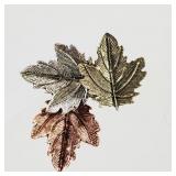 Triple Leaf Brooch