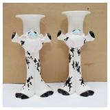 Whimsical Cow Candleholders Mr. Eno Made Canada
