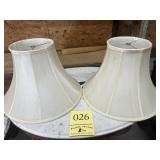 Pair of lampshades
